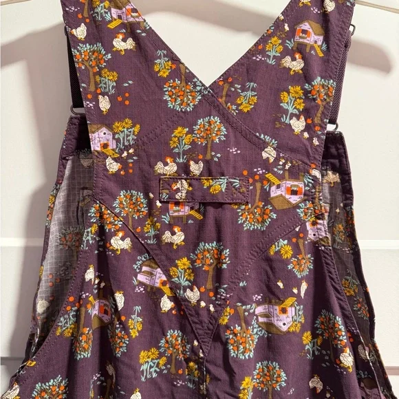 Duluth Trading Co Purple Floral Overalls - Picture 6 of 10
